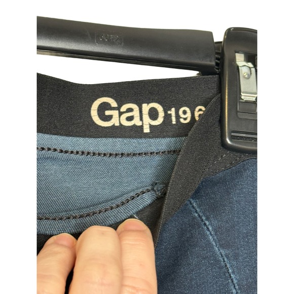 Gap 1969Women Jeans Resolution Leggings Elastic Pull On Waist Dark Blue Size 29R - Picture 5 of 11